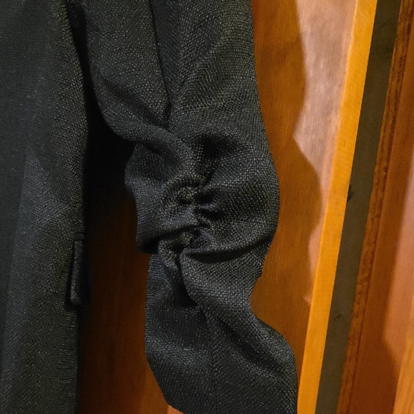 Anne Klein Black Blazer with Gold Button abd Stylish Sleeves - Picture 6 of 9